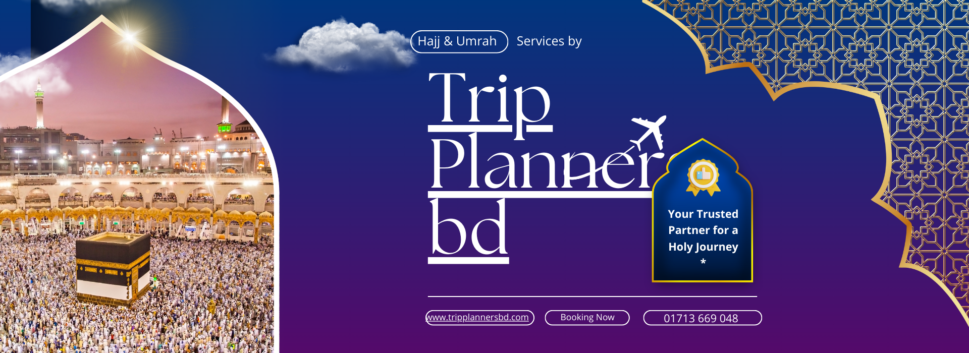 Blue Modern Hajj and Umrah Travel Presentation